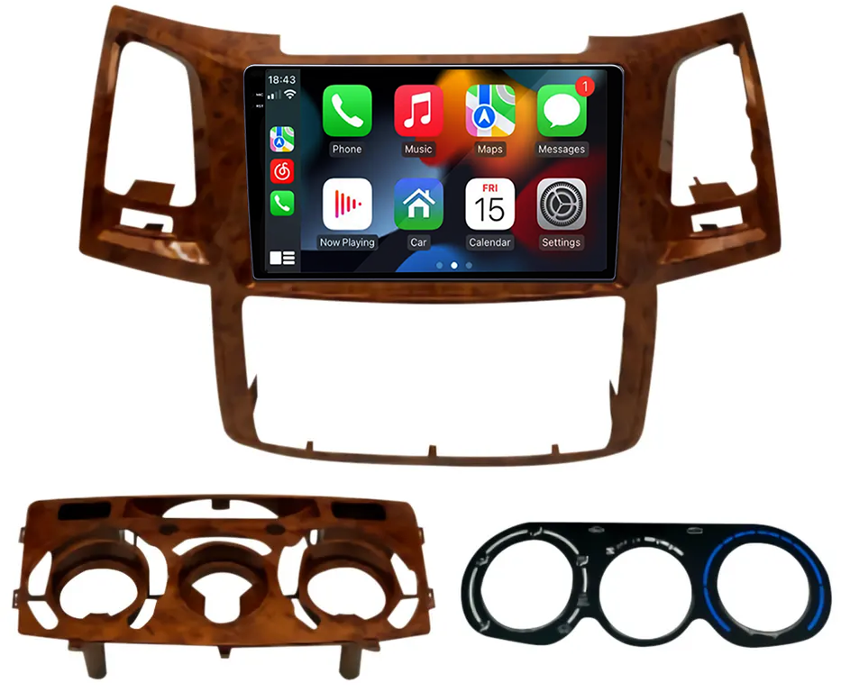 Navigatie dedicata Toyota Fortuner Hilux 2004-2014 AC/Clima, 12GB RAM 256GB ROM, Android 13, Rezolutie 2K, Display QLED, 9", DSP, Carplay, Android Auto, Internet, Youtube, Waze [3]