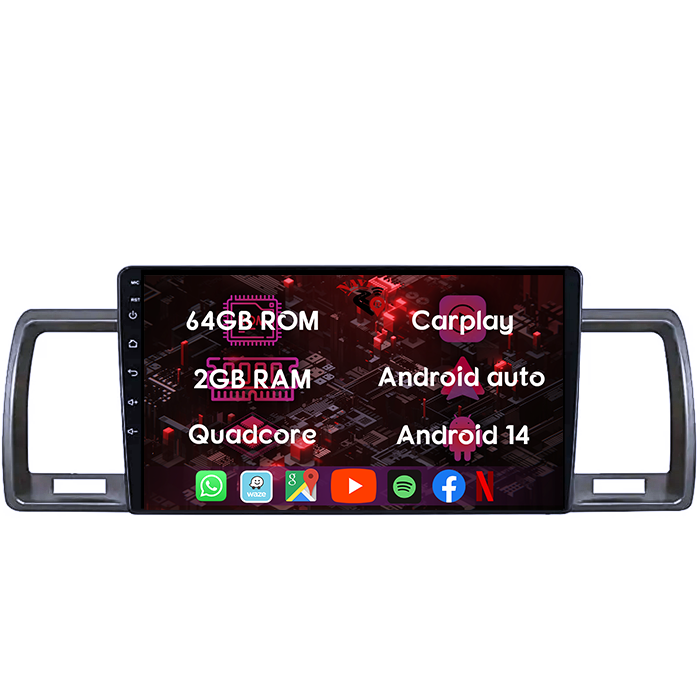 (Resigilata) Navigatie dedicata Toyota Hiace 2004-2019, 2GB RAM 32GB ROM, Quad Core, Display 9" IPS Full HD, Carplay, Android 13, Bluetooth, Magazin Play, Suport camere AHD [6]