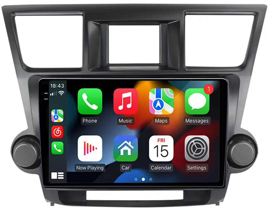 Navigatie dedicata Toyota Highlander 2 (2007-2014), 12GB RAM 256GB ROM, Android 13, Rezolutie 2K, Display QLED, 10.1", DSP, Carplay, Android Auto, Internet, Youtube, Waze, Wi Fi, [3]