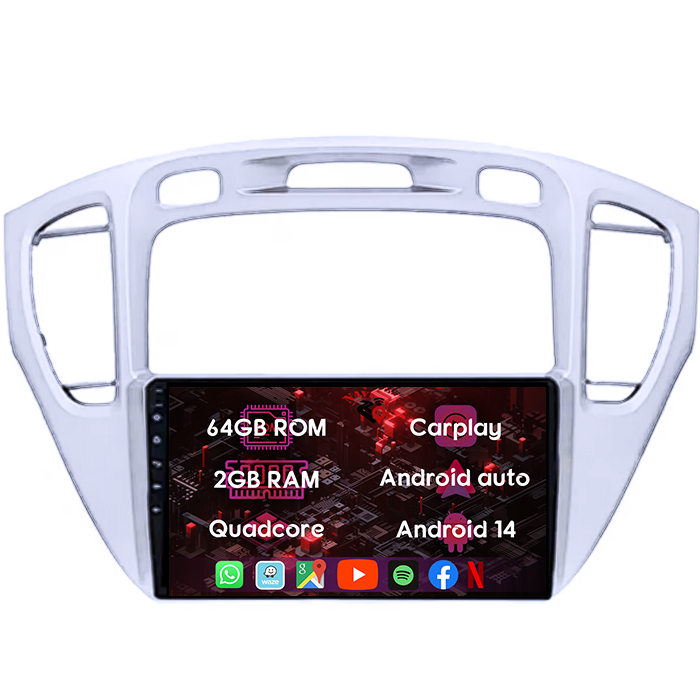 (Resigilata) Navigatie dedicata Toyota Highlander 2000-2007, 2GB RAM 32GB ROM, Quad Core, Display 9" IPS Full HD, Carplay, Android 13, Bluetooth, Magazin Play, Suport camere AHD [8]