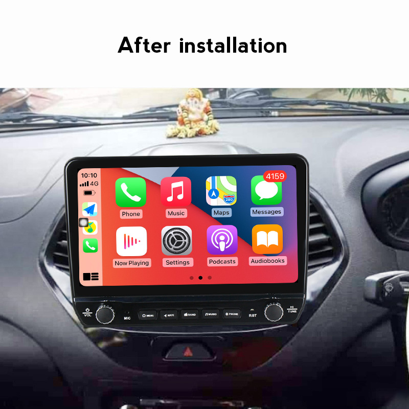 Navigatie dedicata Figo 2015-2018 cu butoane rotative model 2024, 9 Inch, 2GB RAM 32GB ROM, Quadcore, Android 13, WiFi, Bluetooth, Magazin Play [3]