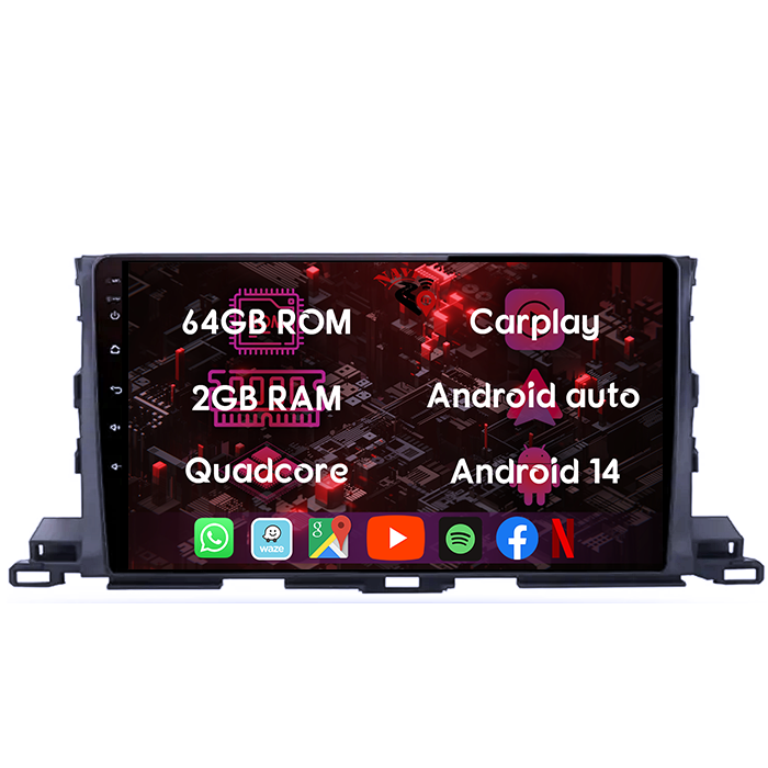 (Resigilata) Navigatie dedicata Toyota Highlander ( 2014 - 2018 ), 2GB RAM 32GB ROM, Quad Core, Display 9" IPS Full HD, Carplay, Android 13, Bluetooth, Magazin Play, Suport camere AHD [7]