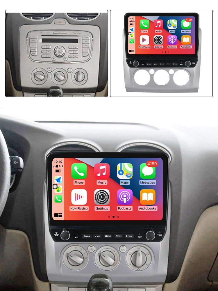 Navigatie dedicata Focus 2 2004-2011 cu butoane rotative model 2024, 9 Inch, 2GB RAM 32GB ROM, Quadcore, Android 13, WiFi, Bluetooth, Magazin Play [4]