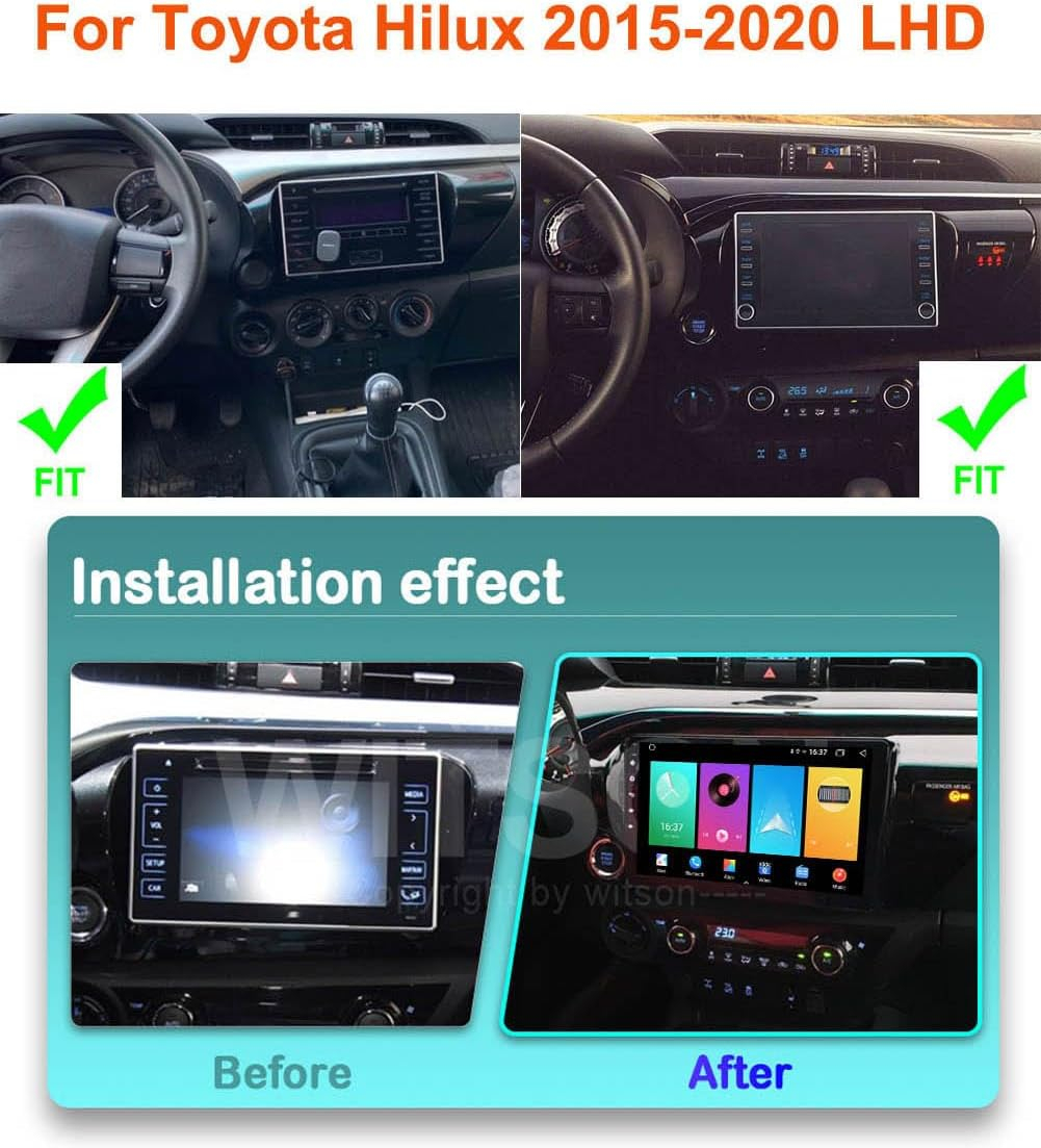 (Resigilata) Navigatie dedicata Toyota Hilux 2016, 2GB RAM 32GB ROM, Quad Core, Display 10.2" IPS Full HD, Carplay, Android 13, Bluetooth, Magazin Play, Suport camere AHD [7]