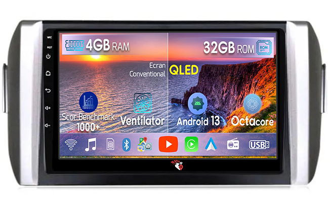 Navigatie dedicata Toyota Innova 2015-2017, 4GB RAM 32GB ROM, Android 13 , Display 9 " , Internet, Aplicatii, Waze, WI-FI, USB, Bluetooth, Mirrorlink [1]