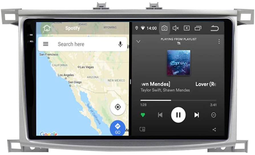 Navigatie dedicata Toyota Land Cruiser 100 1998-2007, 12GB RAM 256GB ROM, Android 13, Rezolutie 2K, Display QLED, 9", DSP, Carplay, Android Auto, Internet, Youtube, Waze, Wi Fi, U [3]