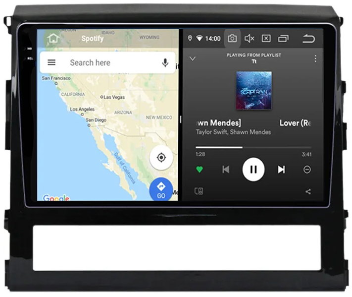 Navigatie dedicata Toyota Land Cruiser 200 2015-2018, 12GB RAM 256GB ROM, Android 13, Rezolutie 2K, Display QLED, 9", DSP, Carplay, Android Auto, Internet, Youtube, Waze, Wi Fi, U [4]