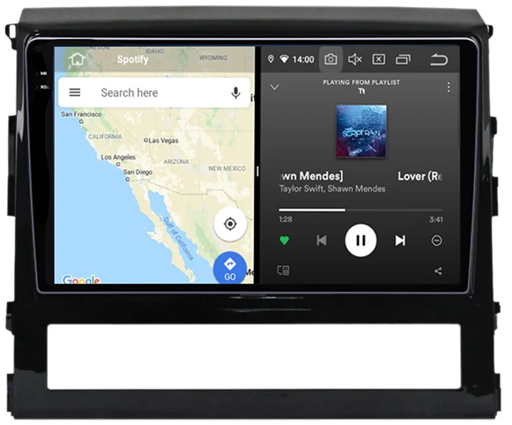 Navigatie dedicata Toyota Land Cruiser 2016, 12GB RAM 256GB ROM, Android 13, Rezolutie 2K, Display QLED, 9", DSP, Carplay, Android Auto, Internet, Youtube, Waze, Wi Fi, USB [3]