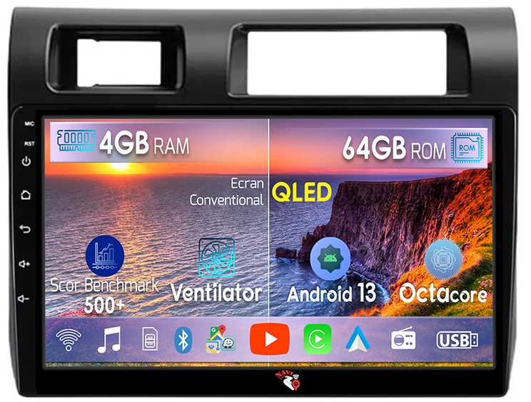Navigatie dedicata Toyota Land Cruiser LC 2007-2020, 4GB RAM 64GB ROM, Octacore, Android 13, Display QLED 9", DSP, Carplay, Android Auto, Internet, Youtube, Waze, WIFI, Bluetooth [1]
