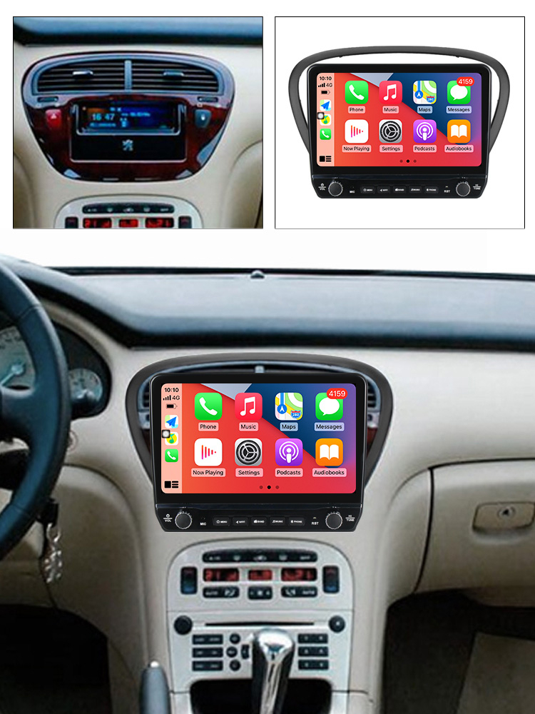 Navigatie dedicata Peugeot 607 2004-2010 cu butoane rotative model 2024, 9 Inch, 2GB RAM 32GB ROM, Quadcore, Android 13, WiFi, Bluetooth, Magazin Play [4]