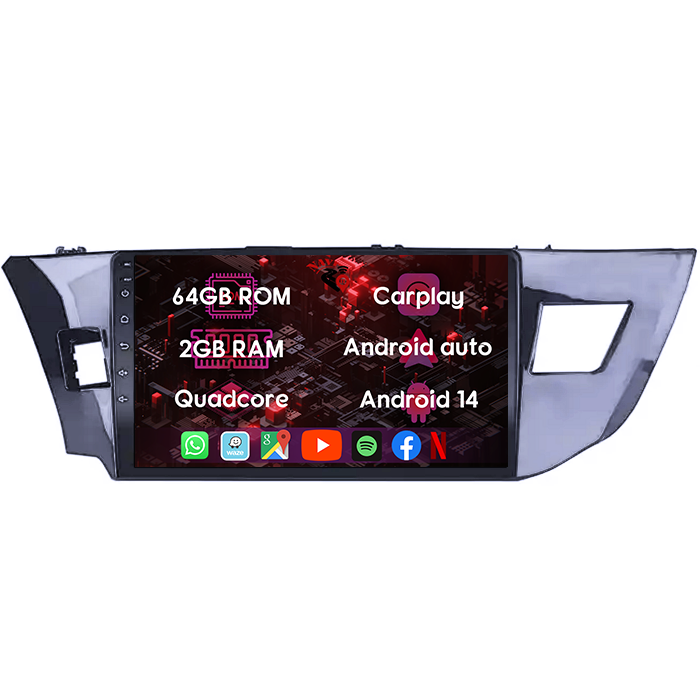 (Resigilata) Navigatie dedicata Toyota Levin 2014, 2GB RAM 32GB ROM, Quad Core, Display 10" IPS Full HD, Carplay, Android 13, Bluetooth, Magazin Play, Suport camere AHD [4]