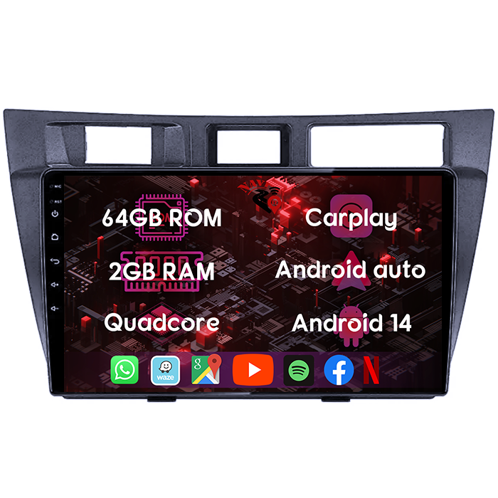 (Resigilata) Navigatie dedicata Toyota Mark 2000-2007, 2GB RAM 32GB ROM, Quad Core, Display 9" IPS Full HD, Carplay, Android 13, Bluetooth, Magazin Play, Suport camere AHD [6]