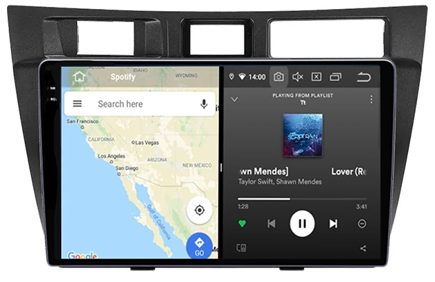 Navigatie dedicata Toyota Mark 2000-2007, 12GB RAM 256GB ROM, Android 13, Rezolutie 2K, Display QLED, 9", DSP, Carplay, Android Auto, Internet, Youtube, Waze, Wi Fi, USB [4]
