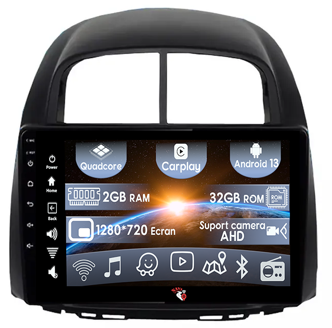 (Resigilata) Navigatie dedicata Toyota Passo Daihatsu Boon Sirion Subaru Justy Perodua Myvi, 2GB RAM 32GB ROM, Quad Core, Display 9" IPS Full HD, Carplay, Android 13, Bluetooth, Magazin Play, Supo [1]