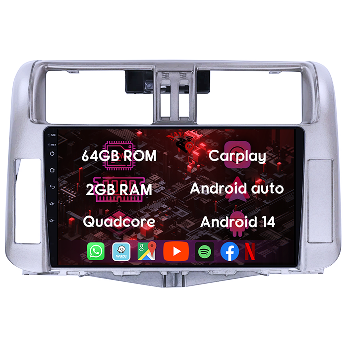 (Resigilata) Navigatie dedicata Toyota Prado 150 2009-2013, 2GB RAM 32GB ROM, Quad Core, Display 9" IPS Full HD, Carplay, Android 13, Bluetooth, Magazin Play, Suport camere AHD [7]