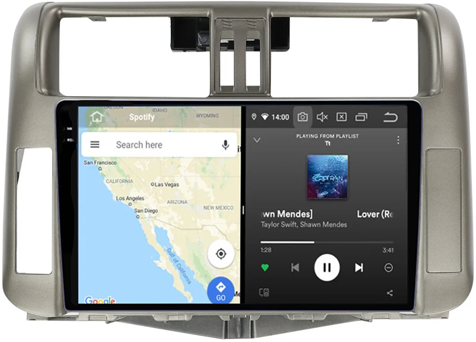 Navigatie dedicata Toyota Prado 150 2009-2013, 12GB RAM 256GB ROM, Android 13, Rezolutie 2K, Display QLED, 9", DSP, Carplay, Android Auto, Internet, Youtube, Waze, Wi Fi, USB [3]