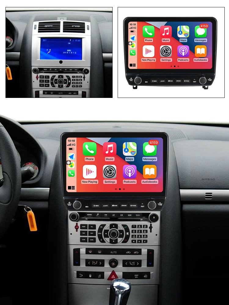 Navigatie dedicata Peugeot 407 2004-2011 cu butoane rotative model 2024, 9 Inch, 2GB RAM 32GB ROM, Quadcore, Android 13, WiFi, Bluetooth, Magazin Play [5]