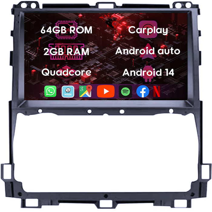 (Resigilata) Navigatie dedicata Toyota Prado 2002-2009, 2GB RAM 32GB ROM, Quad Core, Display 9" IPS Full HD, Carplay, Android 13, Bluetooth, Magazin Play, Suport camere AHD [7]