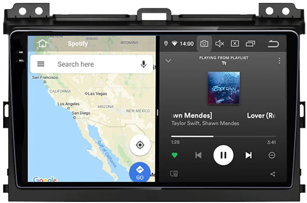Navigatie dedicata Toyota Prado 2004-2009, 12GB RAM 256GB ROM, Android 13, Rezolutie 2K, Display QLED, 9", DSP, Carplay, Android Auto, Internet, Youtube, Waze, Wi Fi, USB [3]