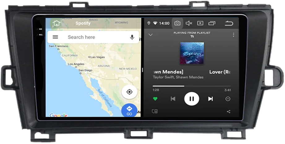 Navigatie dedicata Toyota Prius 2009-2015, Black, 12GB RAM 256GB ROM, Android 13, Rezolutie 2K, Display QLED, 9", DSP, Carplay, Android Auto, Internet, Youtube, Waze, Wi Fi, USB [3]