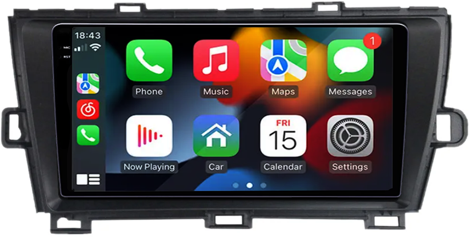 Navigatie dedicata Toyota Prius 2009-2015, Black, 12GB RAM 256GB ROM, Android 13, Rezolutie 2K, Display QLED, 9", DSP, Carplay, Android Auto, Internet, Youtube, Waze, Wi Fi, USB [4]