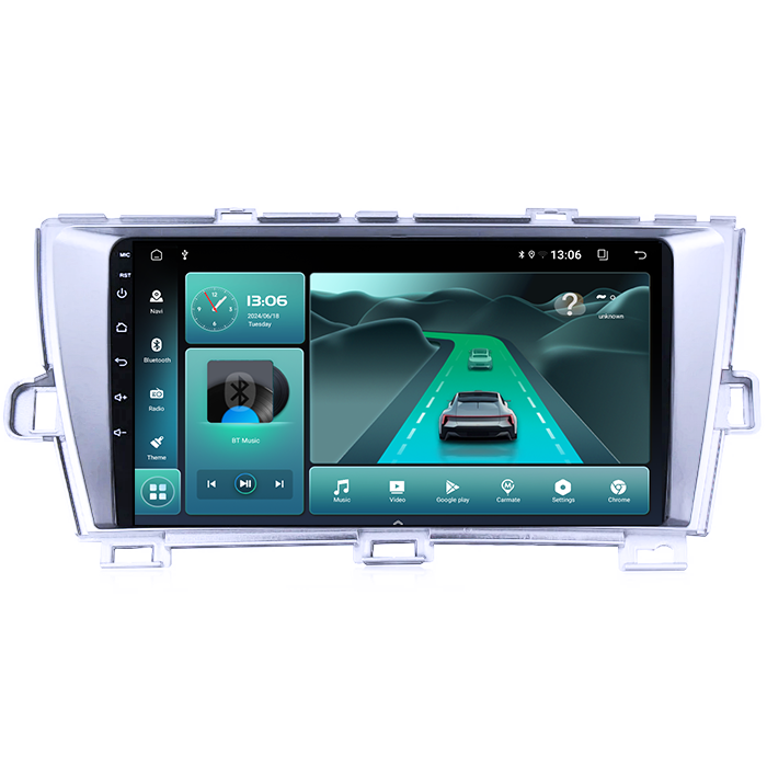 (Resigilata) Navigatie dedicata Toyota Prius 2009-2015 (Silver), 2GB RAM 32GB ROM, Quad Core, Display 9" IPS Full HD, Carplay, Android 13, Bluetooth, Magazin Play, Suport camere AHD [3]