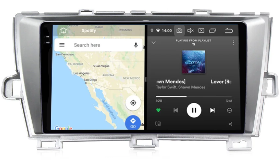 Navigatie dedicata Toyota Prius, 12GB RAM 256GB ROM, Android 13, Rezolutie 2K, Display QLED, 9", DSP, Carplay, Android Auto, Internet, Youtube, Waze, Wi Fi, USB [3]