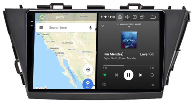 Navigatie dedicata Toyota Prius Plus V Alpha 2012-2017, 12GB RAM 256GB ROM, Android 13, Rezolutie 2K, Display QLED, 9", DSP, Carplay, Android Auto, Internet, Youtube, Waze, Wi Fi, [4]