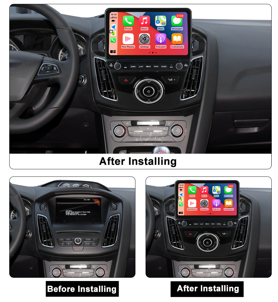 Navigatie dedicata Ford Focus 2012-2018 cu butoane rotative model 2024, 9 Inch, 2GB RAM 32GB ROM, Quadcore, Android 13, WiFi, Bluetooth, Magazin Play [5]
