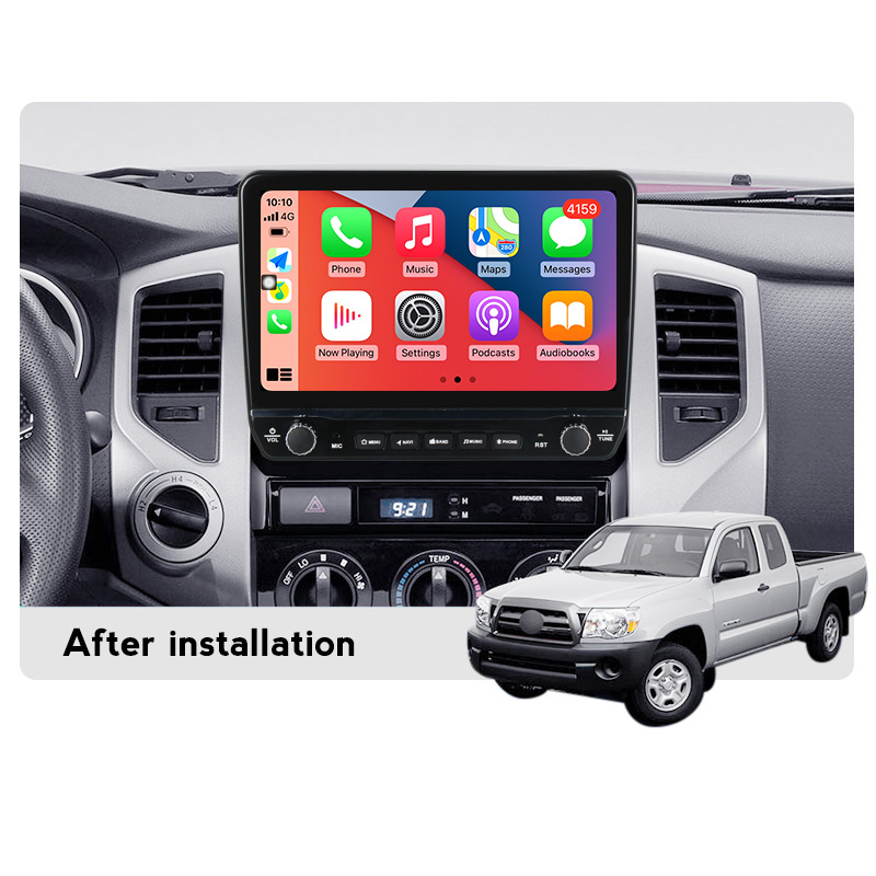 Navigatie dedicata Tacoma Hilux 2005-2013 cu butoane rotative model 2024, 2GB RAM 32GB ROM, Android 13, Display QLED, 9", DSP, Carplay, Android Auto, Internet, Youtube , Waze , WI-FI [3]