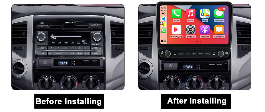 Navigatie dedicata Tacoma Hilux 2005-2013 cu butoane rotative model 2024, 2GB RAM 32GB ROM, Android 13, Display QLED, 9", DSP, Carplay, Android Auto, Internet, Youtube , Waze , WI-FI [5]