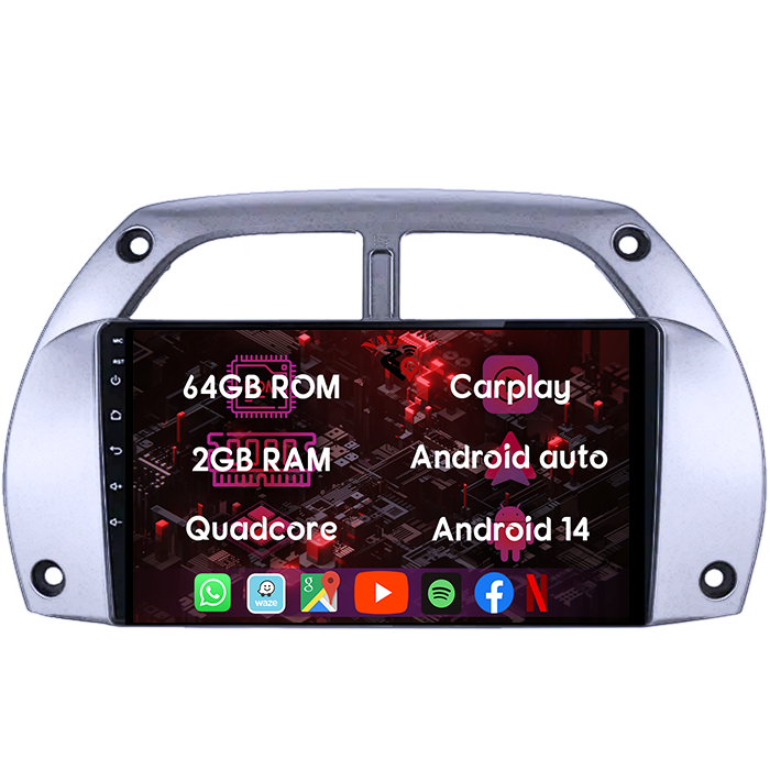 (Resigilata) Navigatie dedicata Toyota RAV4 2001-2006, 2GB RAM 32GB ROM, Quad Core, Display 9" IPS Full HD, Carplay, Android 13, Bluetooth, Magazin Play, Suport camere AHD [6]