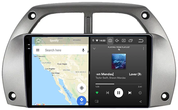 Navigatie dedicata Toyota RAV4 2001-2006, 12GB RAM 256GB ROM, Android 13, Rezolutie 2K, Display QLED, 9", DSP, Carplay, Android Auto, Internet, Youtube, Waze, Wi Fi, USB [4]