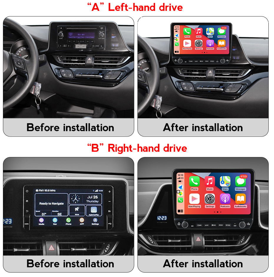 Navigatie dedicata C-HR 2016-2019 cu butoane rotative model 2024, 9 Inch, 2GB RAM 32GB ROM, Quadcore, Android 13, WiFi, Bluetooth, Magazin Play [7]