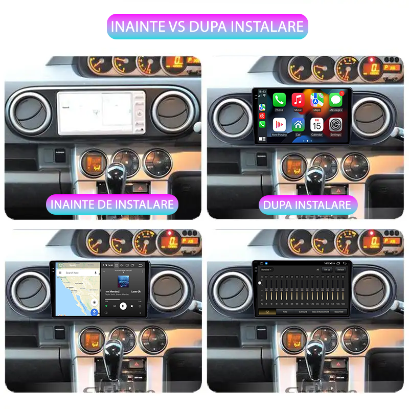 Navigatie dedicata Toyota Rumion Avalon 2007-2019, 12GB RAM 256GB ROM, Android 13, Rezolutie 2K, Display QLED, 9", DSP, Carplay, Android Auto, Internet, Youtube, Waze, Wi Fi, USB [5]