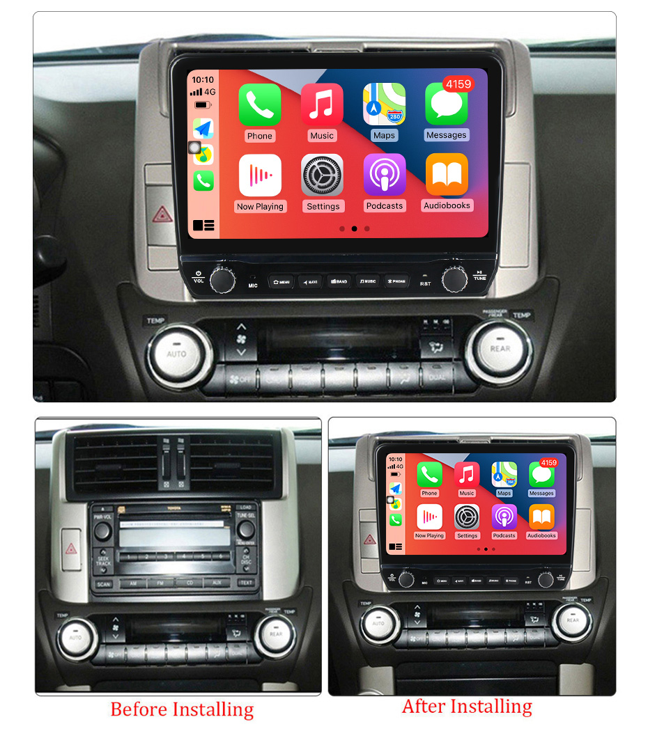 Navigatie dedicata Prado 150 2009-2013 cu butoane rotative model 2024, 9 Inch, 2GB RAM 32GB ROM, Quadcore, Android 13, WiFi, Bluetooth, Magazin Play [5]