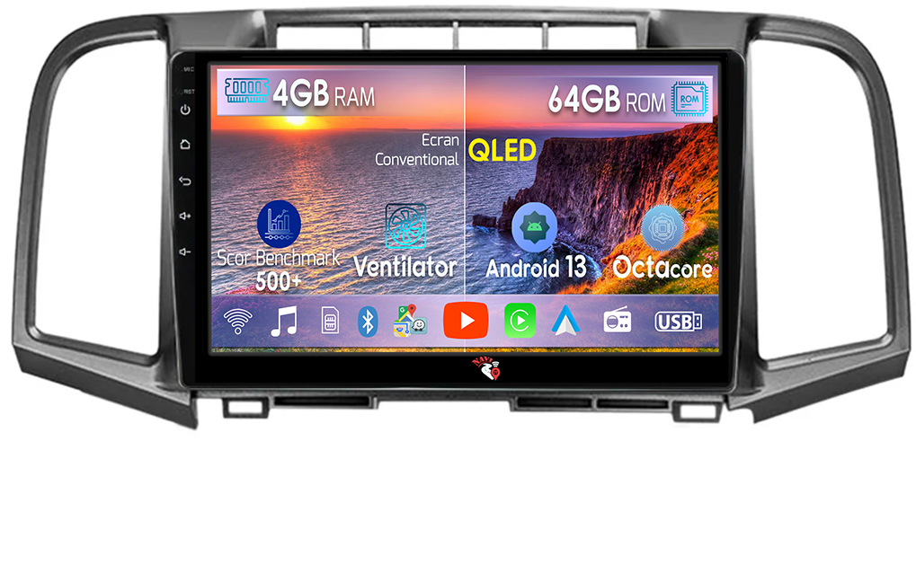 Navigatie dedicata Toyota Venza 2008-2016, 4GB RAM 64GB ROM, Octacore, Android 13, Display QLED 9", DSP, Carplay, Android Auto, Internet, Youtube, Waze, WIFI, Bluetooth [1]