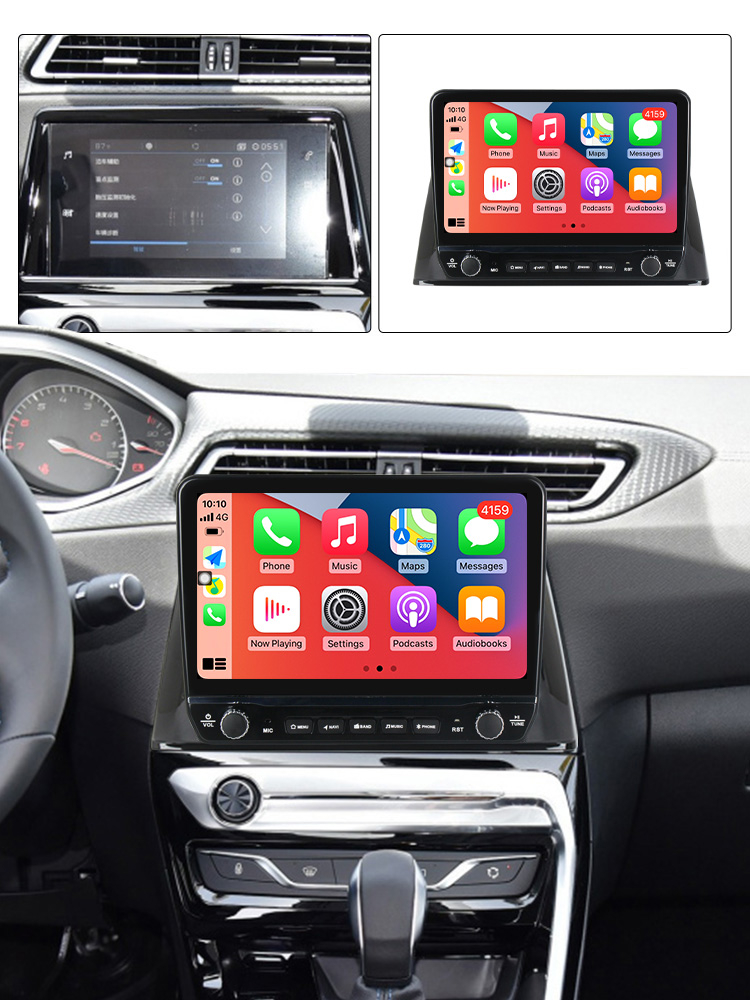 Navigatie dedicata Peugeot 308 2016-2018 cu butoane rotative model 2024, 9 Inch, 2GB RAM 32GB ROM, Quadcore, Android 13, WiFi, Bluetooth, Magazin Play [4]