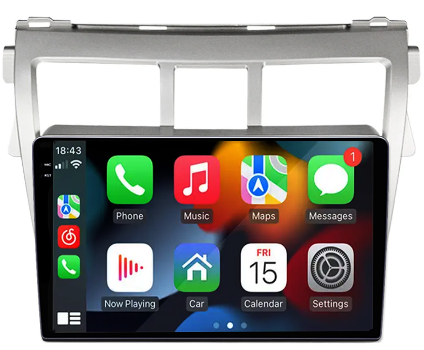 Navigatie dedicata Toyota Vios 2007-2012 , 12GB RAM 256GB ROM, Android 13, Rezolutie 2K, Display QLED, 9", DSP, Carplay, Android Auto, Internet, Youtube, Waze, Wi Fi, USB [3]