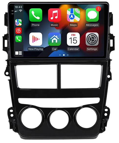 Navigatie dedicata Toyota Vios 2018-2019, 12GB RAM 256GB ROM, Android 13, Rezolutie 2K, Display QLED, 9", DSP, Carplay, Android Auto, Internet, Youtube, Waze, Wi Fi, USB [2]