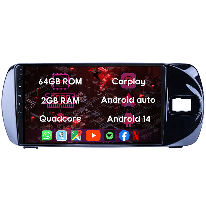 (Resigilata) Navigatie dedicata Toyota Vitz 2016-2020, 2GB RAM 32GB ROM, Quad Core, Display 9" IPS Full HD, Carplay, Android 13, Bluetooth, Magazin Play, Suport camere AHD [6]