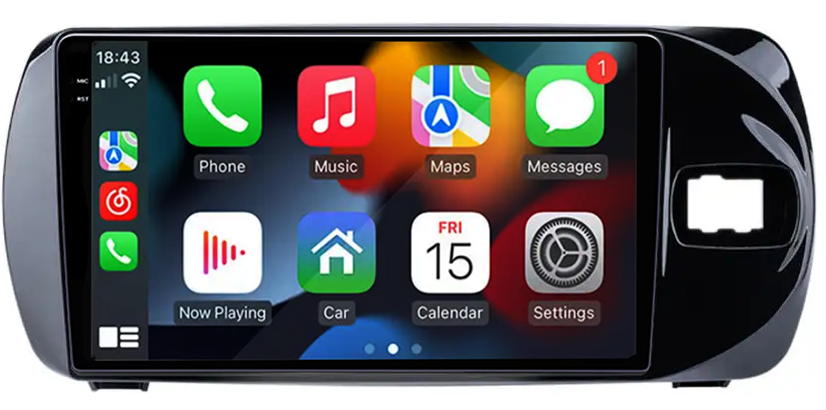 Navigatie dedicata Toyota Vitz 2016-2020, 12GB RAM 256GB ROM, Android 13, Rezolutie 2K, Display QLED, 9", DSP, Carplay, Android Auto, Internet, Youtube, Waze, Wi Fi, USB [4]