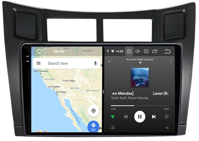 Navigatie dedicata Toyota Yaris 2005-2012, 12GB RAM 256GB ROM, Android 13, Rezolutie 2K, Display QLED, 9", DSP, Carplay, Android Auto, Internet, Youtube, Waze, Wi Fi, USB [2]