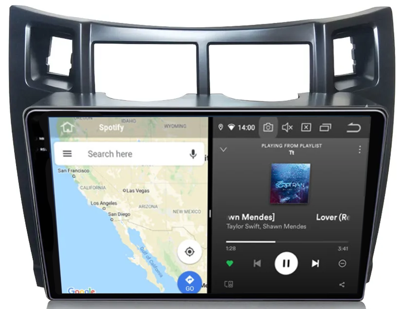 Navigatie dedicata Toyota Yaris (2008-2011), 12GB RAM 256GB ROM, Android 13, Rezolutie 2K, Display QLED, 9", DSP, Carplay, Android Auto, Internet, Youtube, Waze, Wi Fi, USB [3]