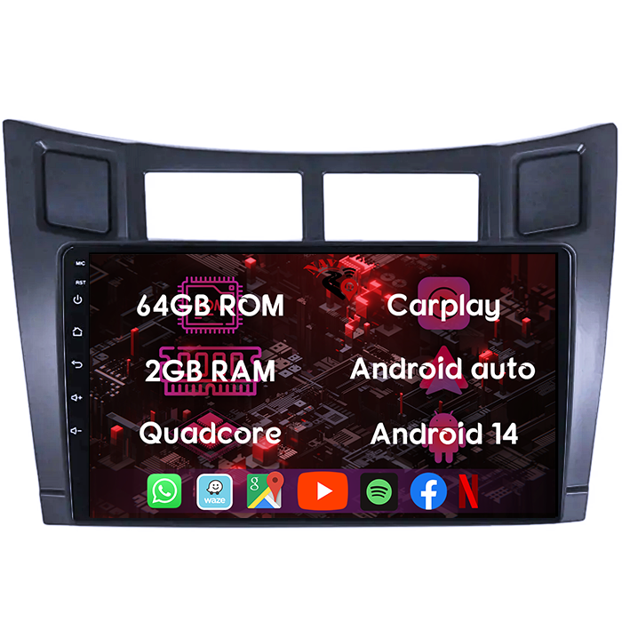 (Resigilata) Navigatie dedicata Toyota Yaris 2012-2017, Android 13, Wireless Carplay si Android auto 2 GB RAM 32 ROM, Display IPS, 9 inch, Microfon Extern [9]