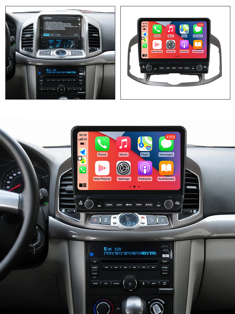 Navigatie dedicata Captiva 2012-2017 cu butoane rotative model 2024, 10 Inch, 2GB RAM 32GB ROM, Quadcore, Android 13, WiFi, Bluetooth, Magazin Play [4]