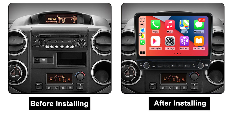 Navigatie dedicata Berlingo 2008-2019 cu butoane rotative model 2024, 9 Inch, 2GB RAM 32GB ROM, Quadcore, Android 13, WiFi, Bluetooth, Magazin Play [5]