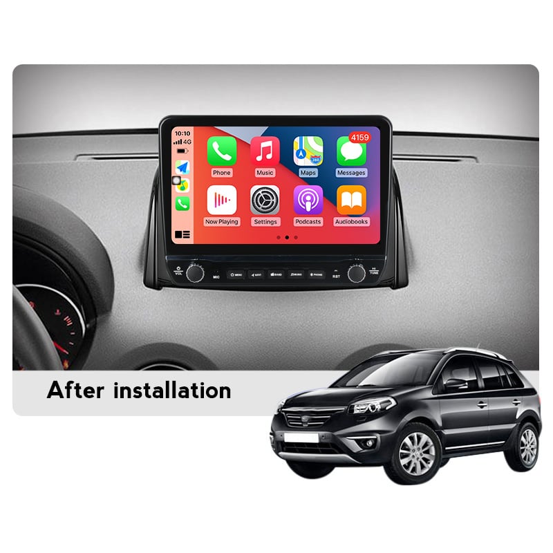 Navigatie dedicata Koleos 2008-2016 cu butoane rotative model 2024, 9 Inch, 2GB RAM 32GB ROM, Quadcore, Android 13, WiFi, Bluetooth, Magazin Play [3]