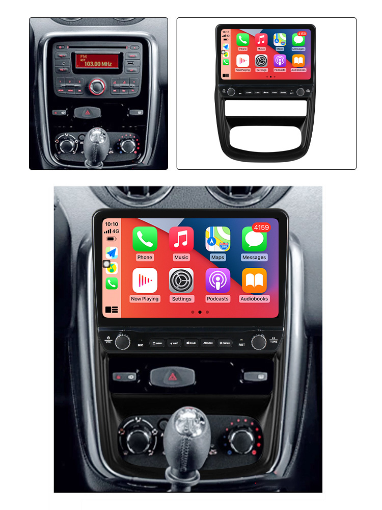 Navigatie dedicata Renault Duster 2010-2015 cu butoane rotative model 2024, 9 Inch, 2GB RAM 32GB ROM, Quadcore, Android 13, WiFi, Bluetooth, Magazin Play [4]