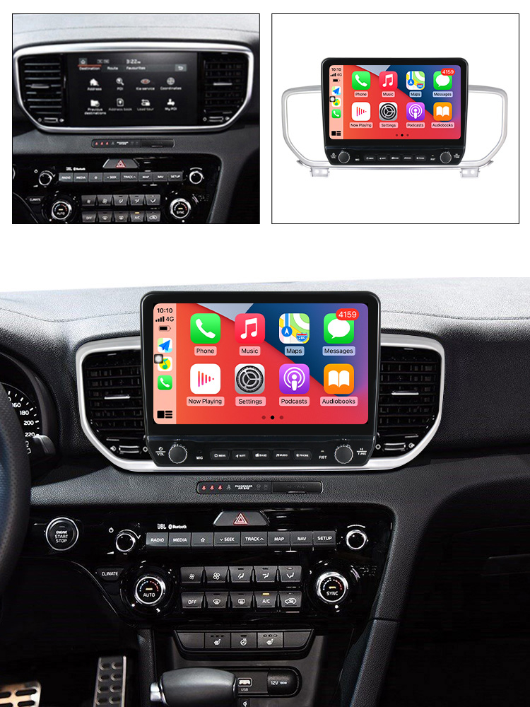 Navigatie dedicata Sportage4 2018-2019 cu butoane rotative model 2024, 9 Inch, 2GB RAM 32GB ROM, Quadcore, Android 13, WiFi, Bluetooth, Magazin Play [4]